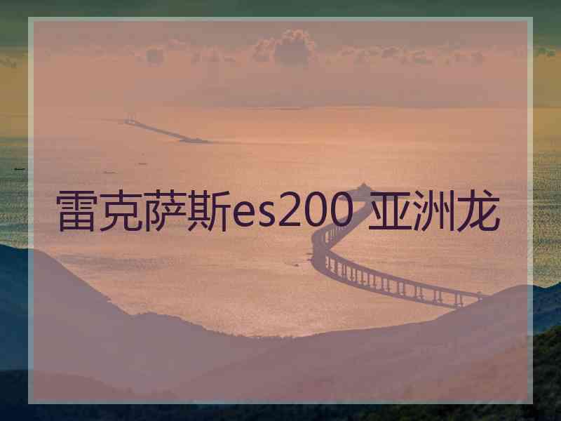 雷克萨斯es200 亚洲龙