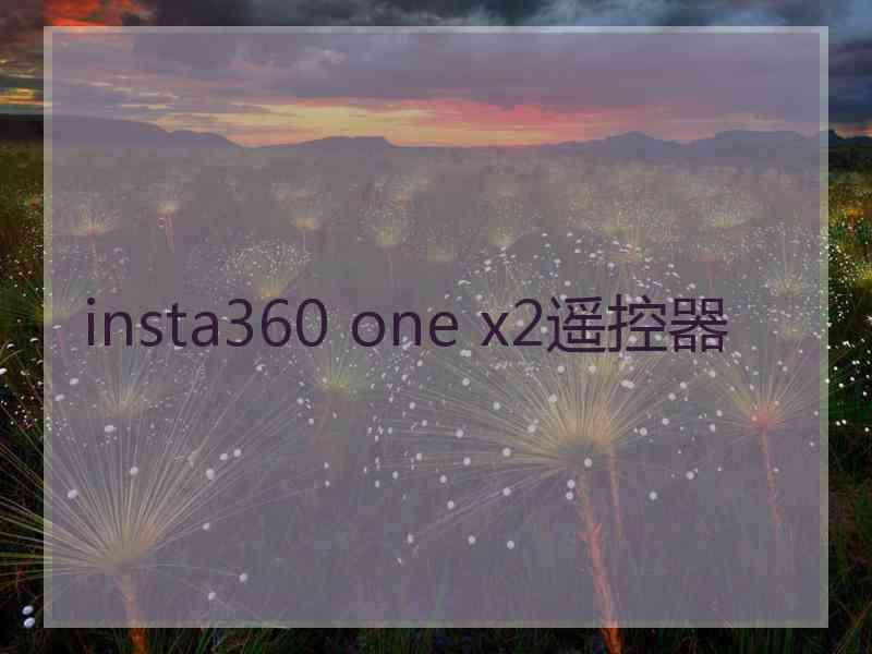 insta360 one x2遥控器