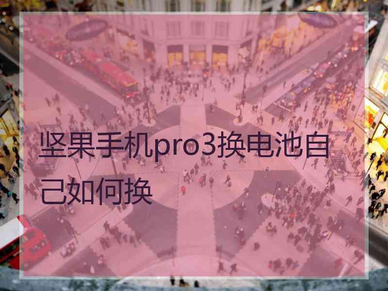 坚果手机pro3换电池自己如何换