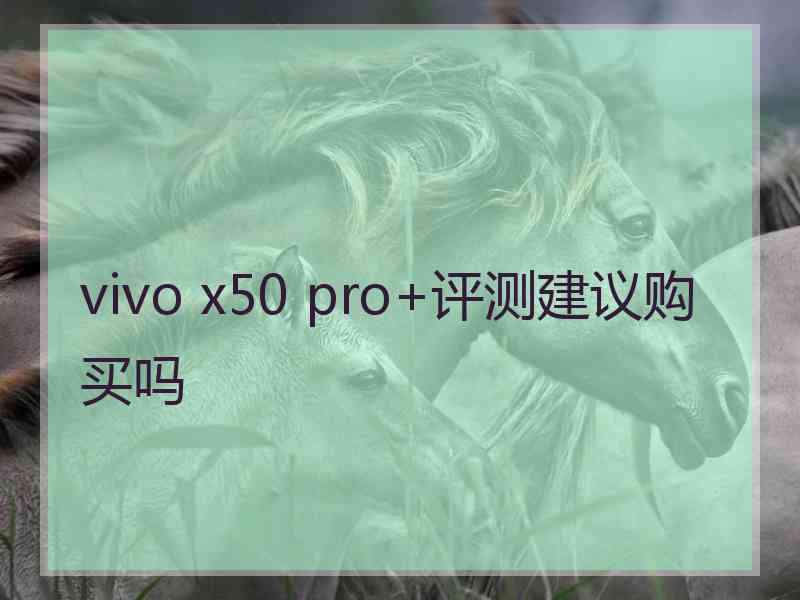 vivo x50 pro+评测建议购买吗