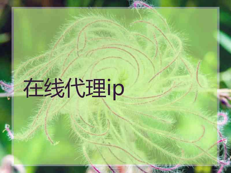 在线代理ip