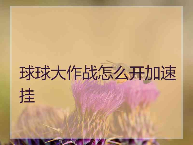 球球大作战怎么开加速挂