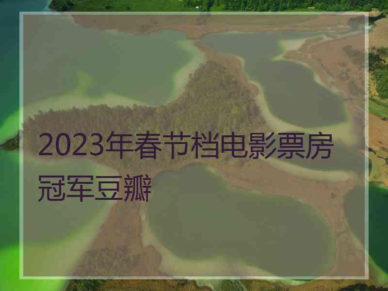 2023年春节档电影票房冠军豆瓣