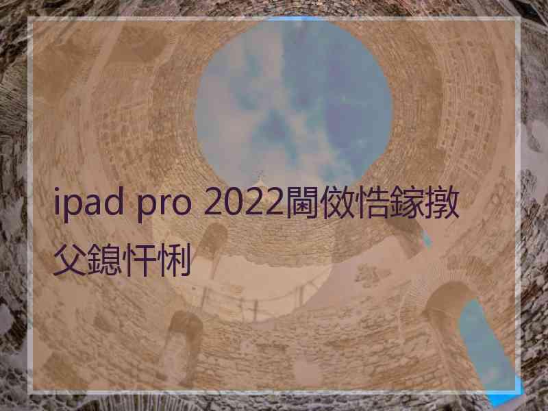 ipad pro 2022閫傚悎鎵撴父鎴忓悧