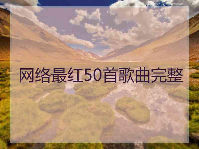 网络最红50首歌曲完整