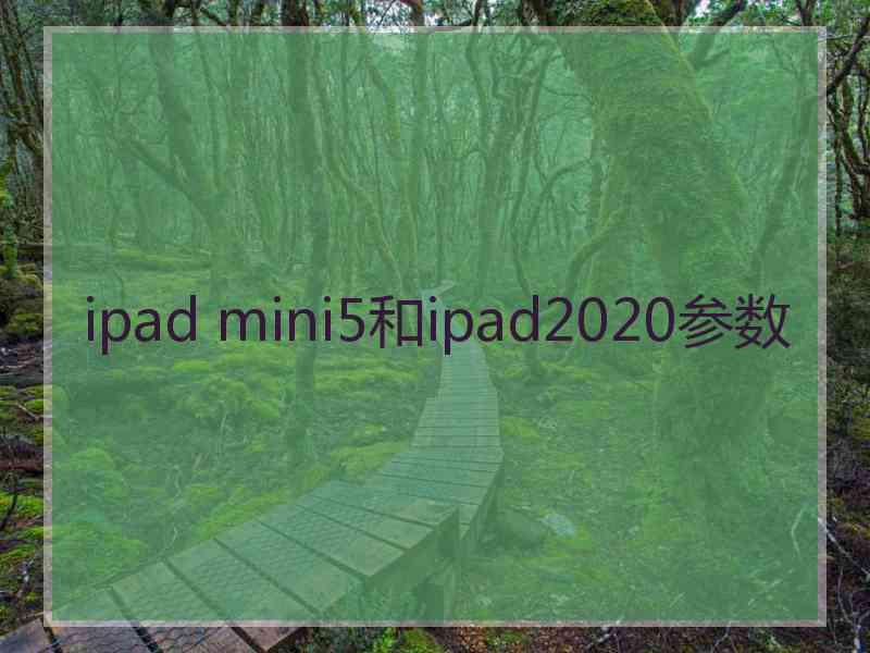 ipad mini5和ipad2020参数