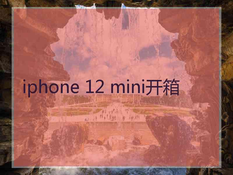 iphone 12 mini开箱