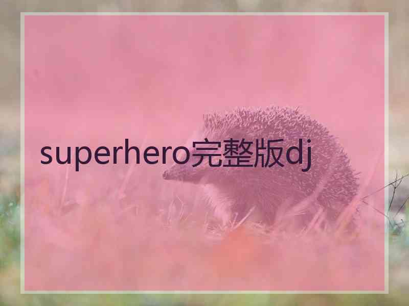 superhero完整版dj