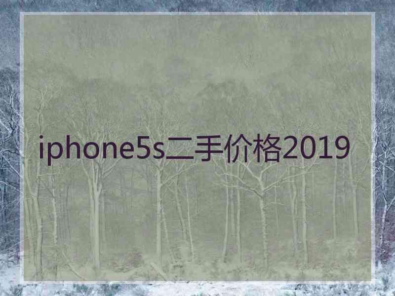 iphone5s二手价格2019