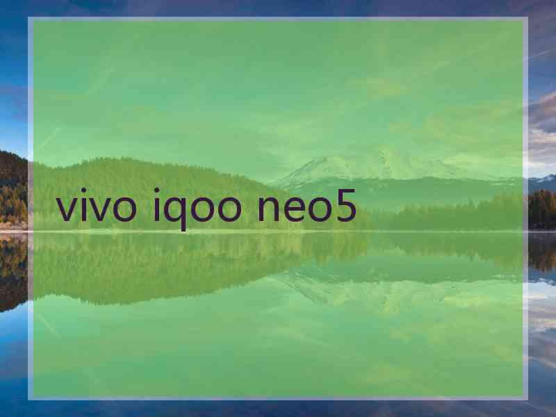 vivo iqoo neo5