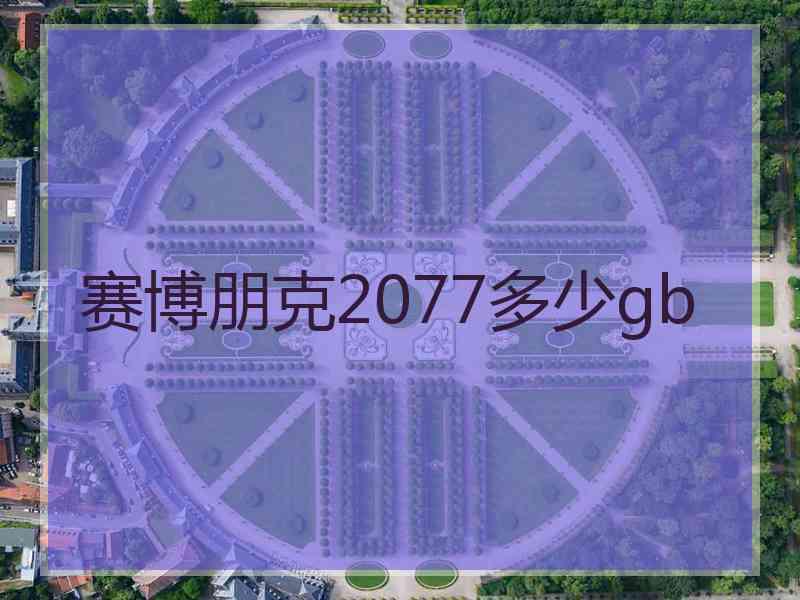 赛博朋克2077多少gb