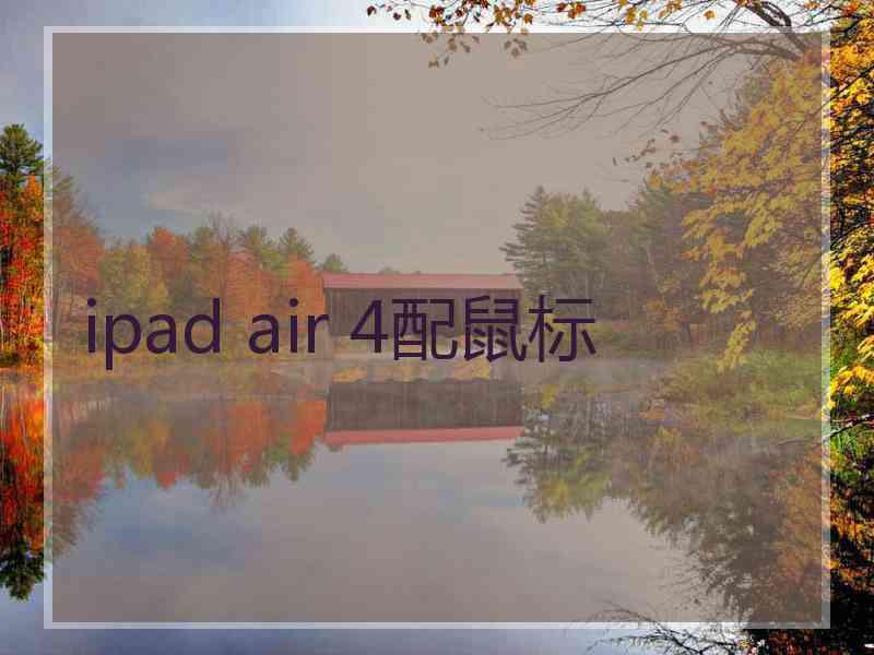 ipad air 4配鼠标