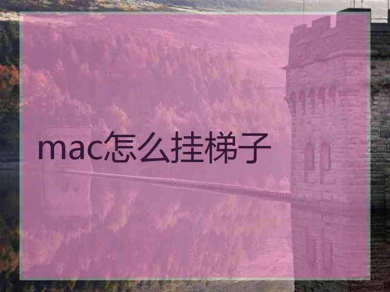 mac怎么挂梯子