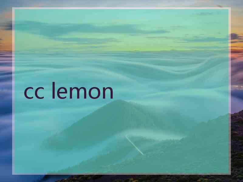 cc lemon