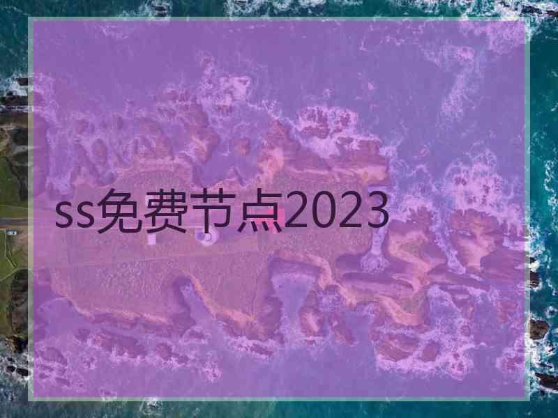 ss免费节点2023