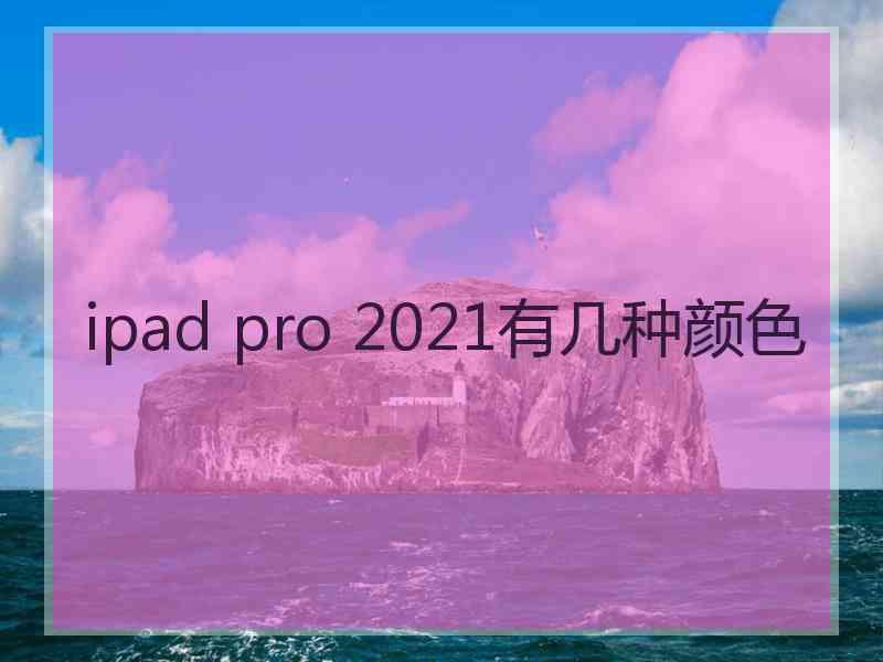 ipad pro 2021有几种颜色