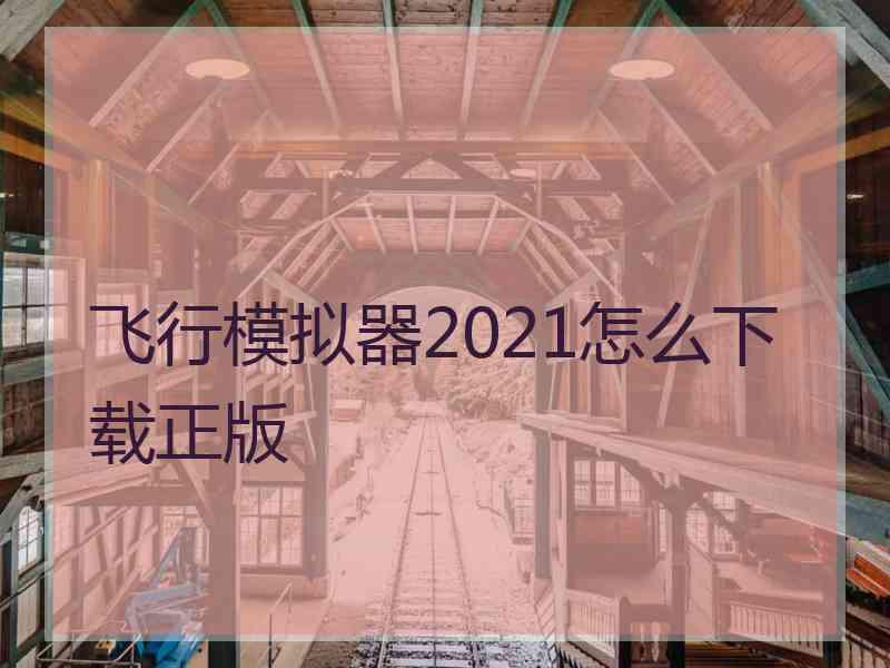 飞行模拟器2021怎么下载正版