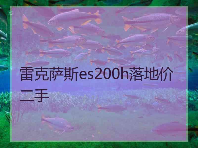 雷克萨斯es200h落地价二手