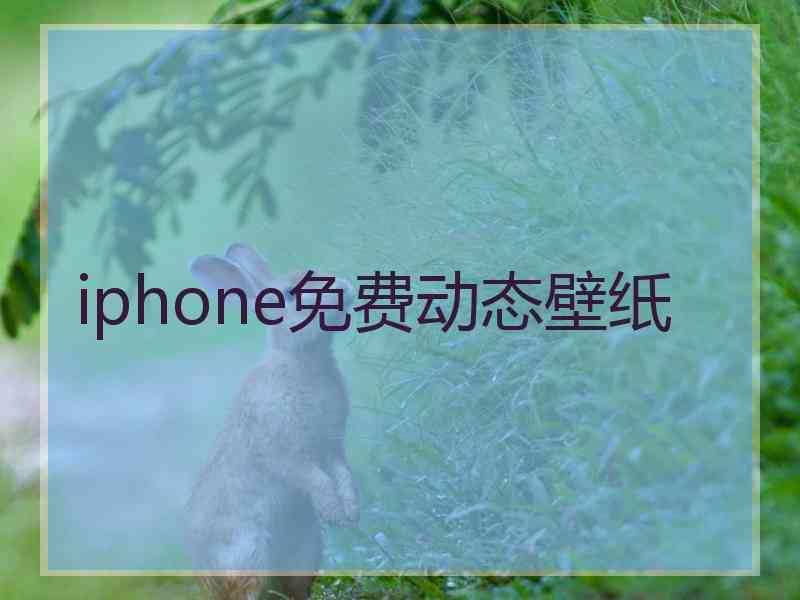 iphone免费动态壁纸