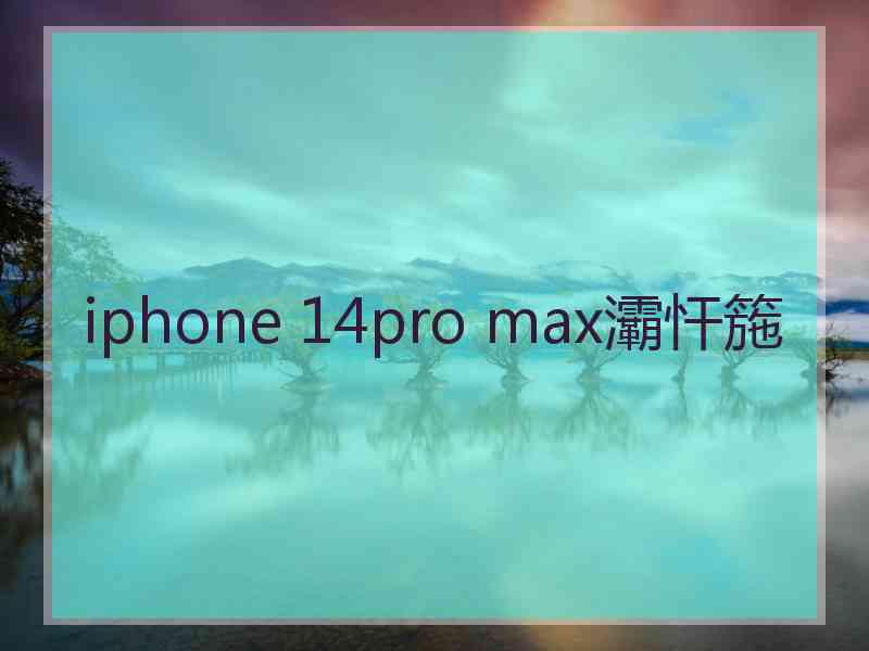 iphone 14pro max灞忓箷