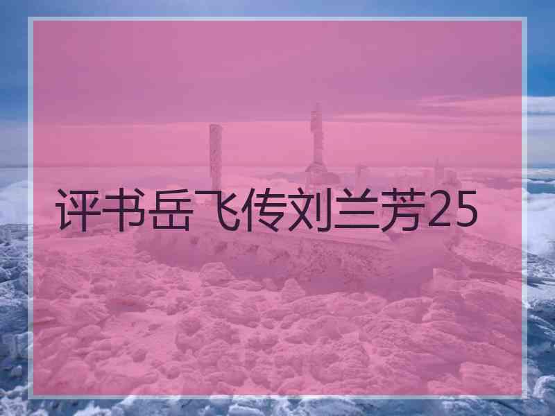 评书岳飞传刘兰芳25