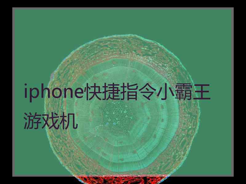 iphone快捷指令小霸王游戏机