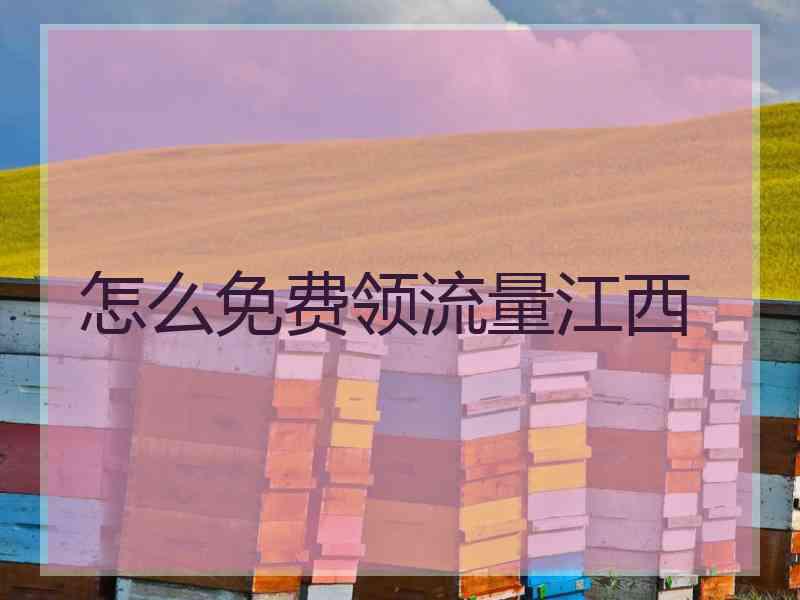 怎么免费领流量江西