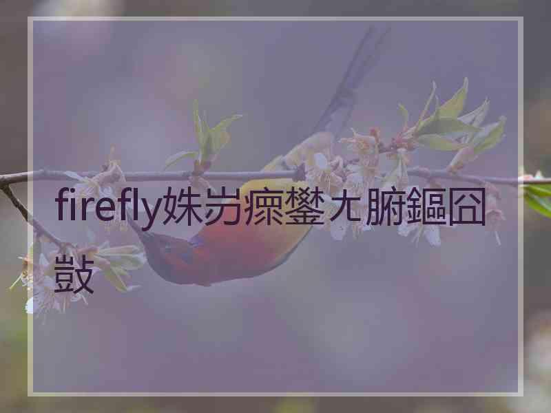 firefly姝岃瘝鐢ㄤ腑鏂囧敱
