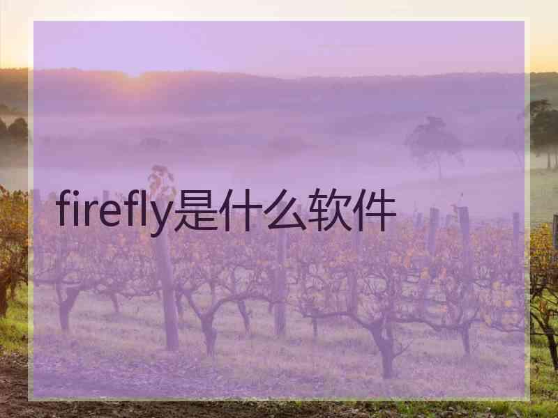firefly是什么软件