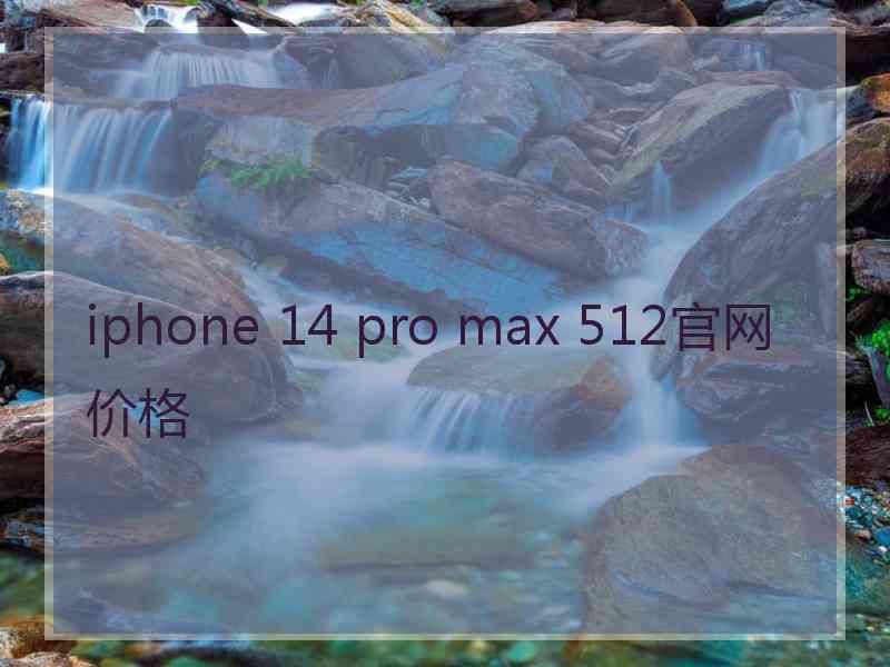 iphone 14 pro max 512官网价格