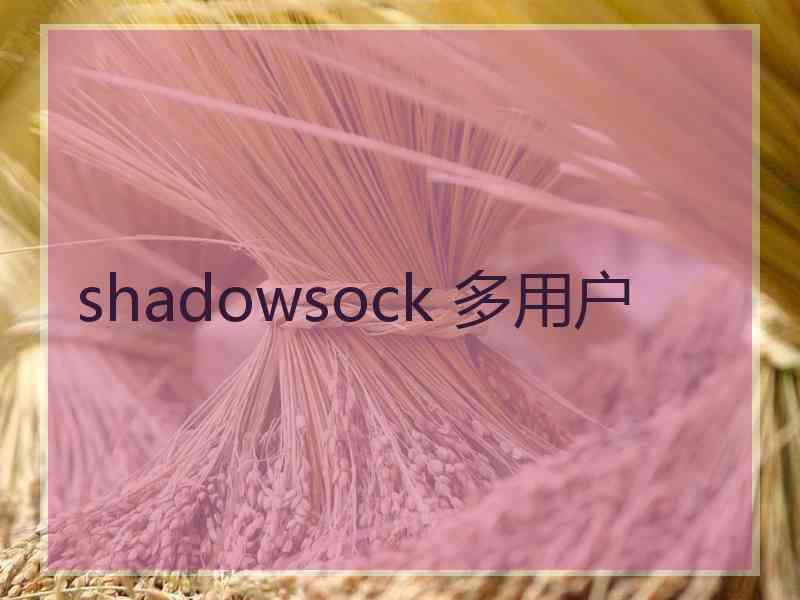 shadowsock 多用户