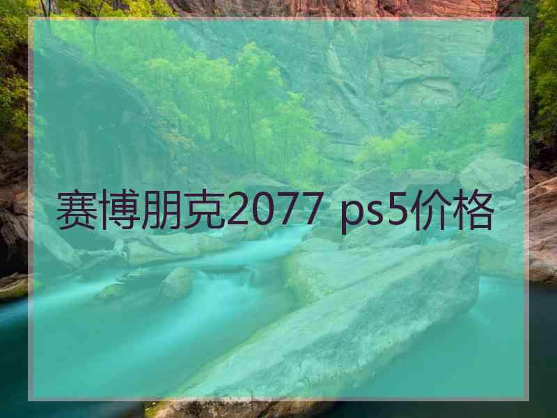 赛博朋克2077 ps5价格