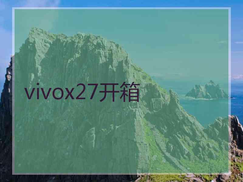 vivox27开箱