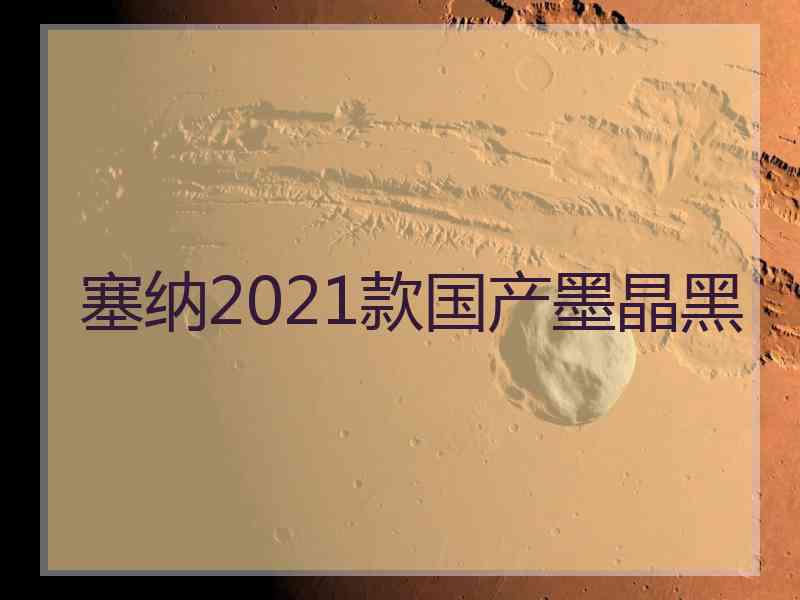 塞纳2021款国产墨晶黑