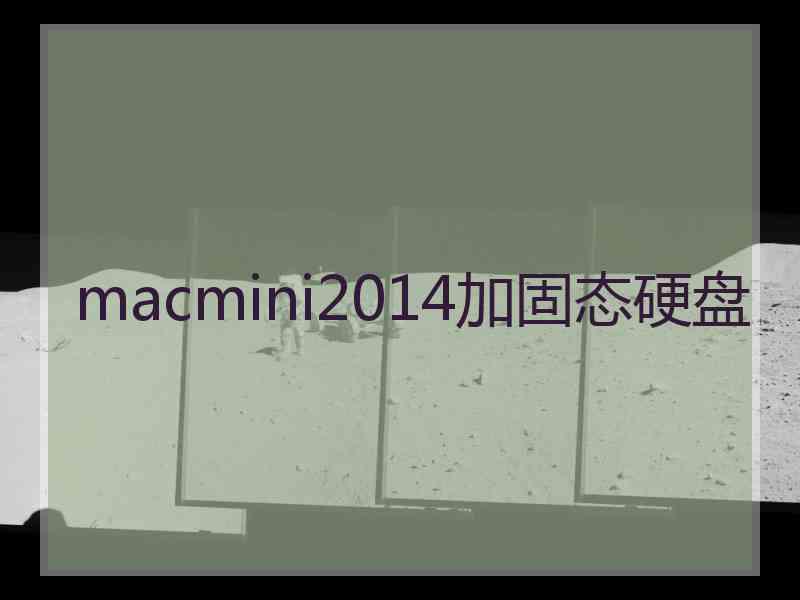 macmini2014加固态硬盘