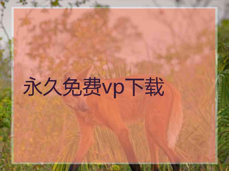 永久免费vp下载