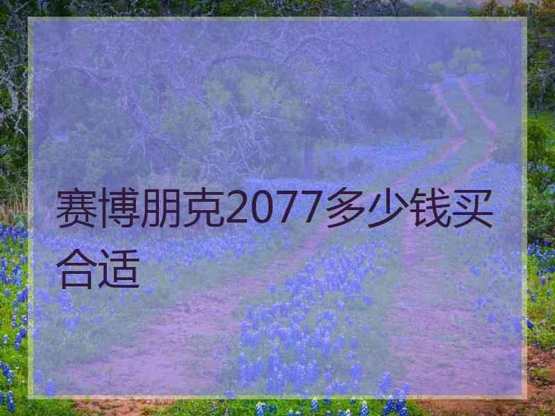 赛博朋克2077多少钱买合适