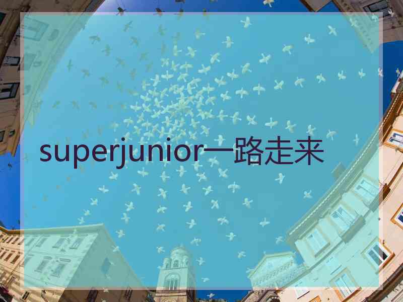 superjunior一路走来