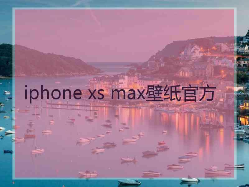 iphone xs max壁纸官方