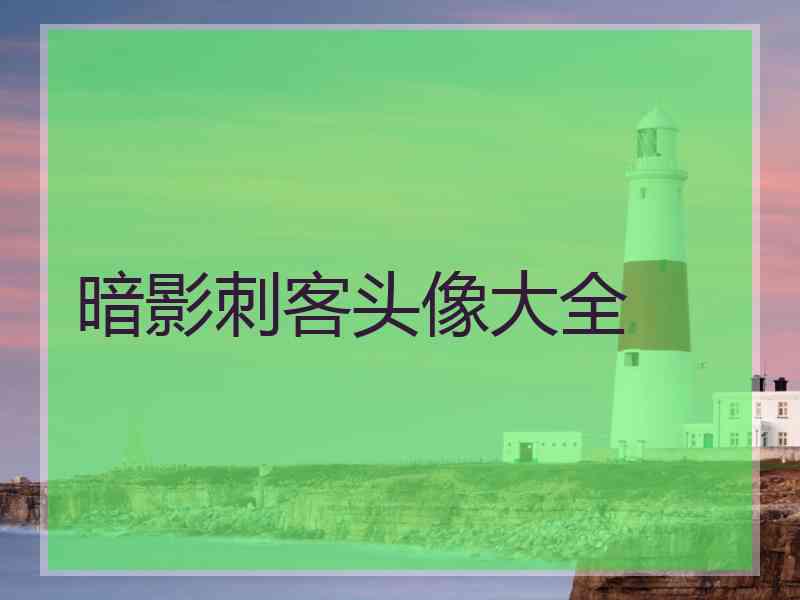 暗影刺客头像大全