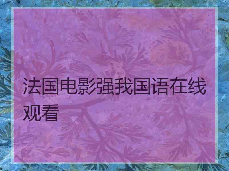 法国电影强我国语在线观看