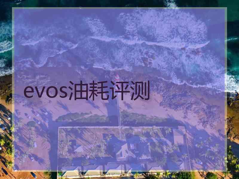 evos油耗评测