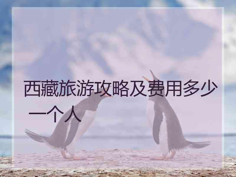 西藏旅游攻略及费用多少 一个人