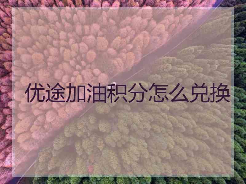 优途加油积分怎么兑换