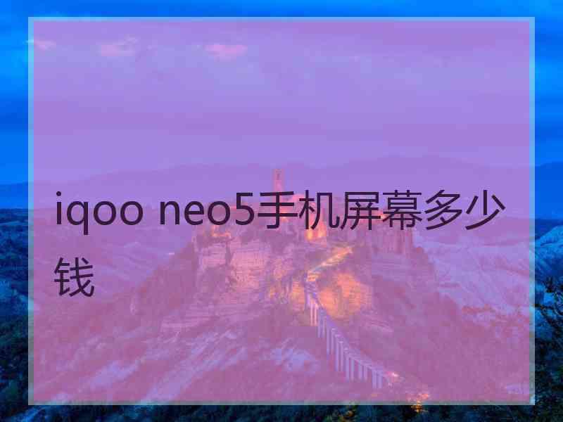 iqoo neo5手机屏幕多少钱