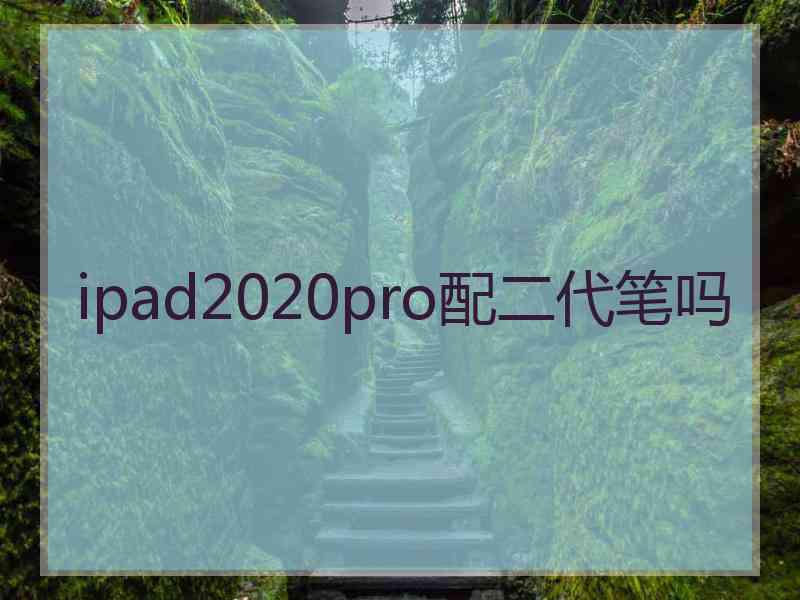 ipad2020pro配二代笔吗