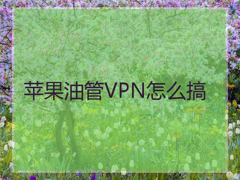苹果油管VPN怎么搞