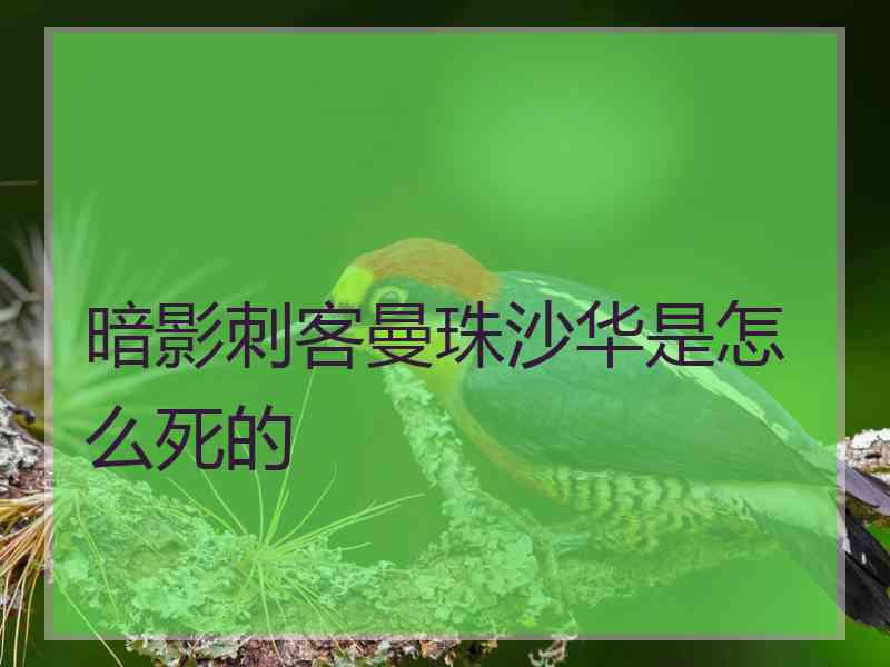 暗影刺客曼珠沙华是怎么死的