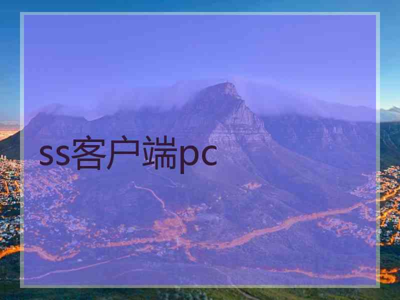 ss客户端pc