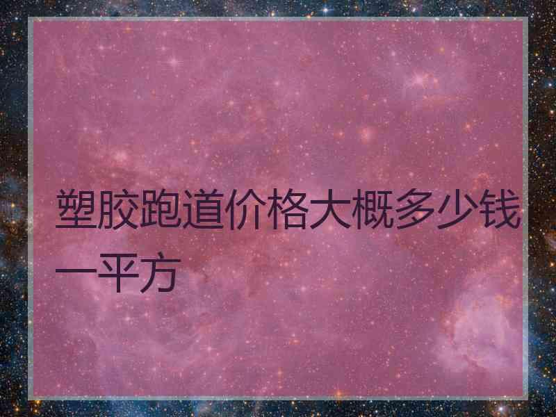 塑胶跑道价格大概多少钱一平方